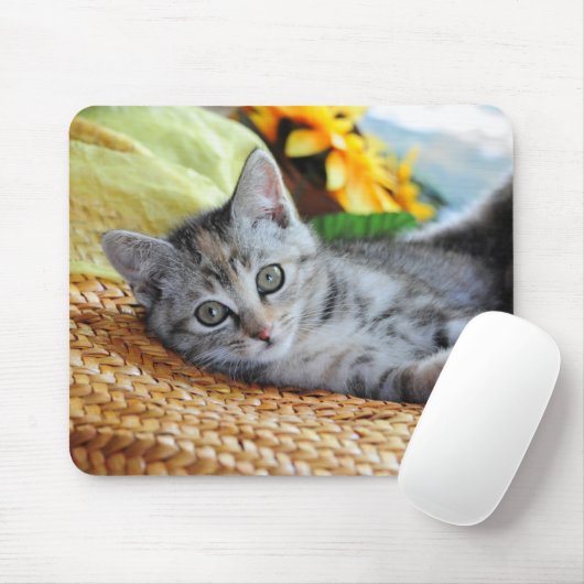 Kutest Baby Animals | Kitten Lounging Muismat (Met muis)