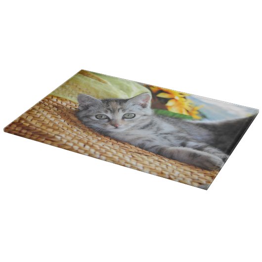 Kutest Baby Animals | Kitten Lounging Snijplank (Hoek)