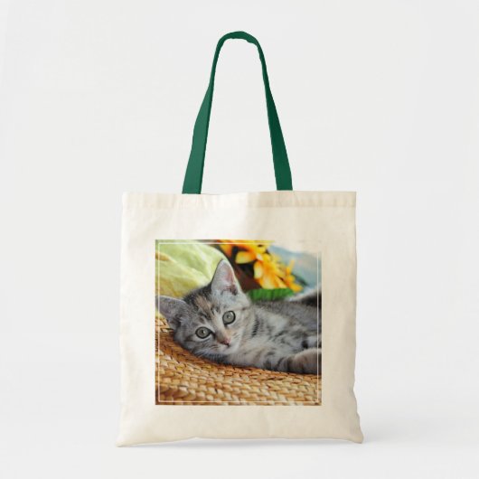 Kutest Baby Animals | Kitten Lounging Tote Bag (Voorkant)