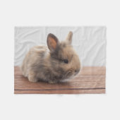 Kutest Baby Animals | Kleine Baby Bunny Fleece Deken (Voorkant (Horizontaal))