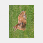 Kutest Baby Animals | Kleine Fawn Fleece Deken (Voorkant)