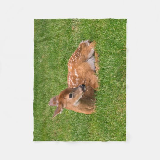 Kutest Baby Animals | Kleine Fawn Fleece Deken (Voorkant)