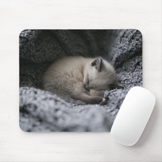Kutest Baby Animals | Kleine glazen slaapstand Muismat (Met muis)