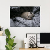 Kutest Baby Animals | Kleine glazen slaapstand Poster (Thuiskantoor)
