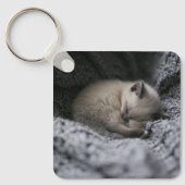 Kutest Baby Animals | Kleine glazen slaapstand Sleutelhanger (Voorkant)