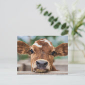 Kutest Baby Animals | Kleine Koe Calf Briefkaart (Staand voorkant)