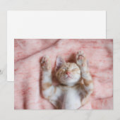 Kutest Baby Animals | Kleine Oranje tapkeuten Bedankkaart (Voorkant / Achterkant)