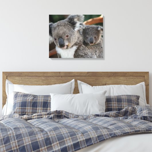 Kutest Baby Animals | Koala en Joey Canvas Afdruk (Insitu (Slaapkamer))
