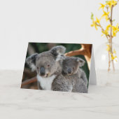 Kutest Baby Animals | Koala en Joey Kaart (Gele Bloem)
