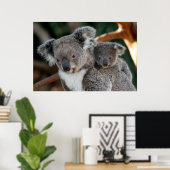 Kutest Baby Animals | Koala en Joey Poster (Thuiskantoor)