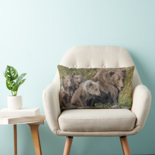 Kutest Baby Animals Kodiak Mama Beer & Cubs Kussen