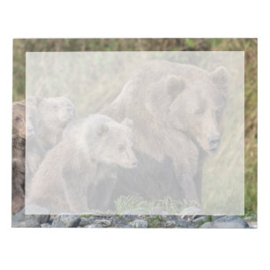 Kutest Baby Animals   Kodiak Mama Beer & Cubs Notitieblok