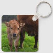 Kutest Baby Animals | Koe en kalf Sleutelhanger (Achterkant)