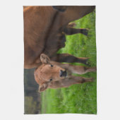 Kutest Baby Animals | Koe en kalf Theedoek (Verticaal)