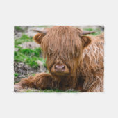 Kutest Baby Animals | Koe van het Hoogland Fleece Deken (Voorkant (Horizontaal))