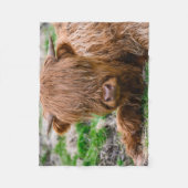 Kutest Baby Animals | Koe van het Hoogland Fleece Deken (Voorkant)