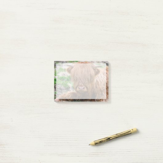 Kutest Baby Animals | Koe van het Hoogland Post-it® Notes (Op bureau)