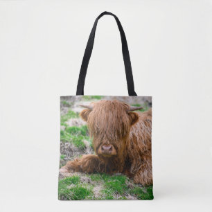 Kutest Baby Animals Koe van het Hoogland Tote Bag
