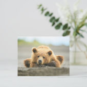 Kutest Baby Animals | Kustbruine Beer Cub Briefkaart (Staand voorkant)