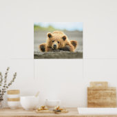 Kutest Baby Animals | Kustbruine Beer Cub Poster (Keuken)