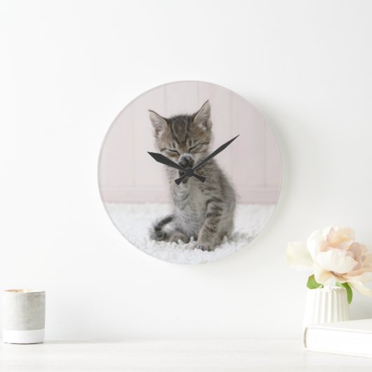 Kutest Baby Animals | Licking Tabby Kitten Grote Klok (Huis)