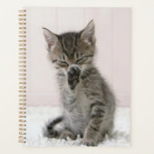 Kutest Baby Animals | Licking Tabby Kitten Planner (Voorkant)
