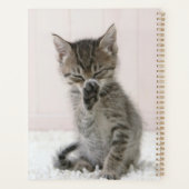Kutest Baby Animals | Licking Tabby Kitten Planner (Achterkant)
