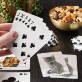 Kutest Baby Animals | Licking Tabby Kitten Pokerkaarten (Insitu)