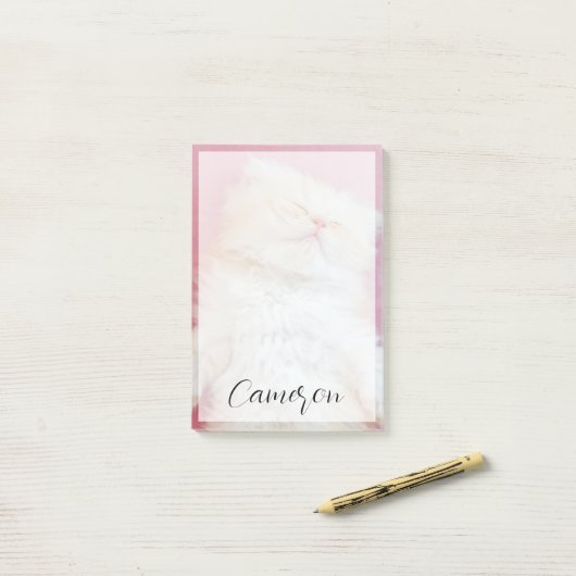 Kutest Baby Animals | Lieve Kitten Slaap Post-it® Notes (Op bureau)