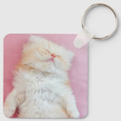 Kutest Baby Animals | Lieve Kitten Slaap Sleutelhanger (Achterkant)