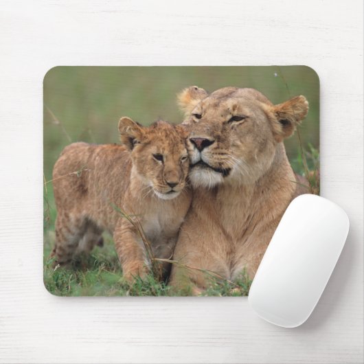 Kutest Baby Animals | Lion Cub en moeder Muismat (Met muis)