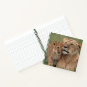 Kutest Baby Animals | Lion Cub en moeder Notitieboek (Binnen)