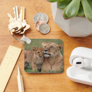 Kutest Baby Animals   Lion Cub en moeder Sleutelhanger
