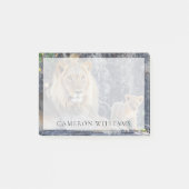 Kutest Baby Animals | Lion Dad & Cub Post-it® Notes (Voorkant)