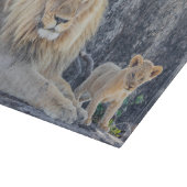 Kutest Baby Animals | Lion Dad & Cub Snijplank (Hoek)