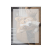 Kutest Baby Animals | Long Hair Corgi Puppy Notitieblok (Linkerzijde)