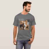 Kutest Baby Animals | Long Hair Corgi Puppy T-shirt (Voorkant volledig)