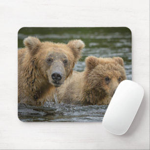 Kutest Baby Animals   Mama Beer en haar kubussen Muismat