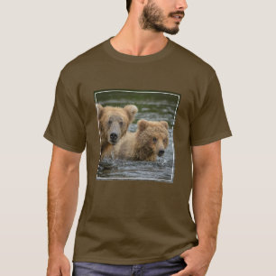 Kutest Baby Animals Mama Beer en haar kubussen T-shirt