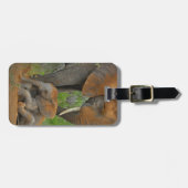 Kutest Baby Animals | Mama Elephant & Baby Bagagelabel (Voorkant horizontaal)