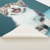 Kutest Baby Animals | Medue Baby Kitten Sherpa Deken (3/4)