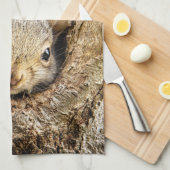 Kutest Baby Animals | Merkwaardige Baby eekhoorns Theedoek (Quarter Fold)