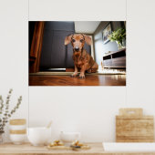 Kutest Baby Animals | Mini Dachshund Puppy Poster (Keuken)