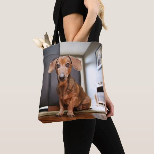 Kutest Baby Animals | Mini Dachshund Puppy Tote Bag (Dichtbij)