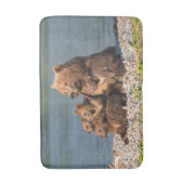Kutest Baby Animals | Moeder Beer en kubussen Badmat (Voorkant Verticaal)