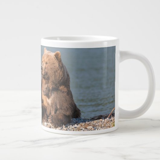 Kutest Baby Animals | Moeder Beer en kubussen Grote Koffiekop (Rechts)