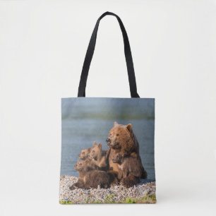 Kutest Baby Animals   Moeder Beer en kubussen Tote Bag