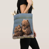Kutest Baby Animals | Moeder Beer en kubussen Tote Bag (Dichtbij)