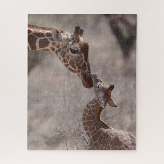 Kutest Baby Animals | Moeder en Baby Giraffe Legpuzzel (Verticaal)