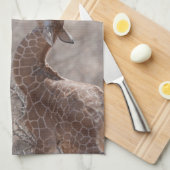 Kutest Baby Animals | Moeder en Baby Giraffe Theedoek (Quarter Fold)